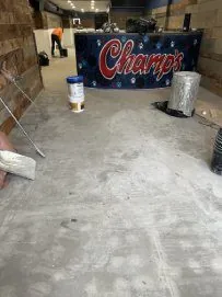 Same shop floor before coating